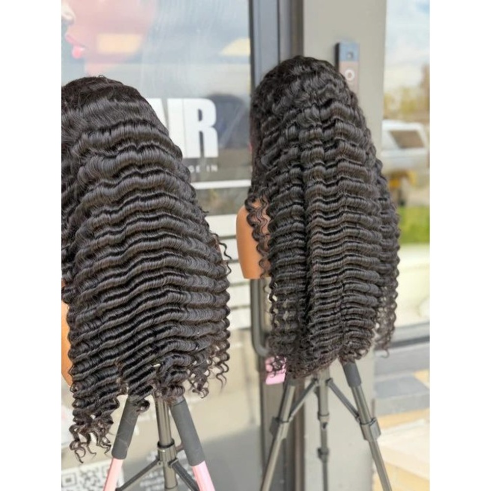 26" Ultra-HD 13*6 Deep Wave 300% Density Lace Front Human Hair Wig - Picture 1 of 6